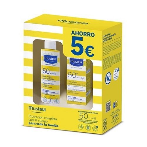 Mustela pacote solar facial + corporal, 40 + 200 ml