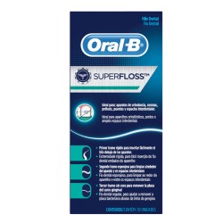 Oral-B Super floss seda dental precortada, 50 unidades