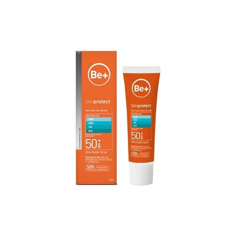 BE+ Skinprotect Ultra Fluido Facial SPF 50+, 50 ml