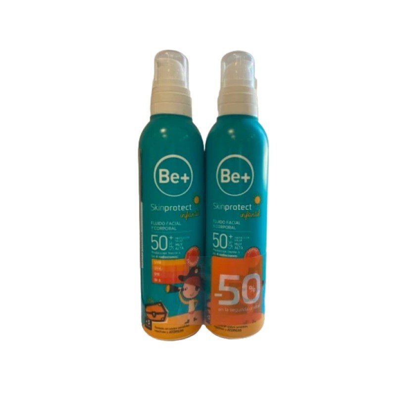BE+ Skinprotect Infantil Ultra Fluido Facial-Corporal, Duplo 2 x 250ml