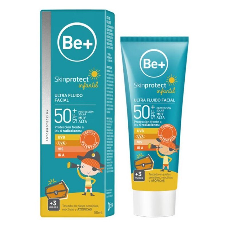 BE+ Skinprotect Infantil Ultra Fluido Facial SPF 50+, 50 ml