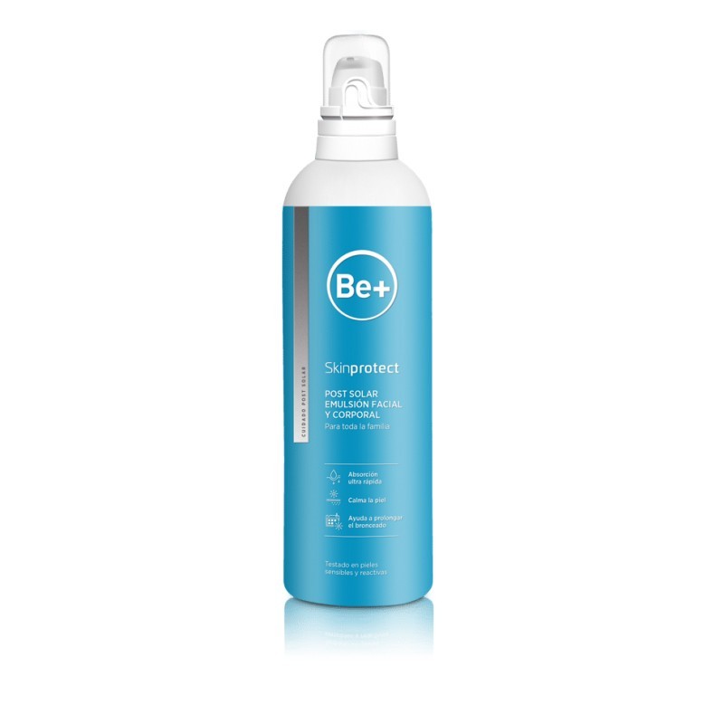 BE+ Skinprotect Pós‑Solar Emulsão Facial‑Corporal, 250 ml