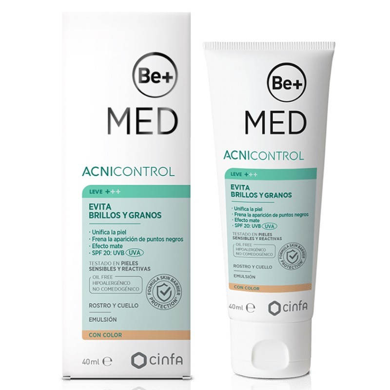 BE+ Med Acnicontrol com Cor, 40ml
