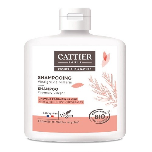 Shampoo Cattier Cabelo Oleoso (Vinagre-Alecrim), 250ml.
