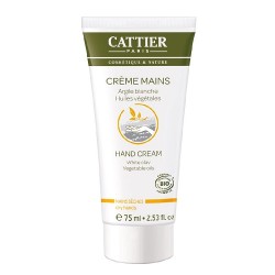 Cattier Creme Mãos Secas, 75 ml.