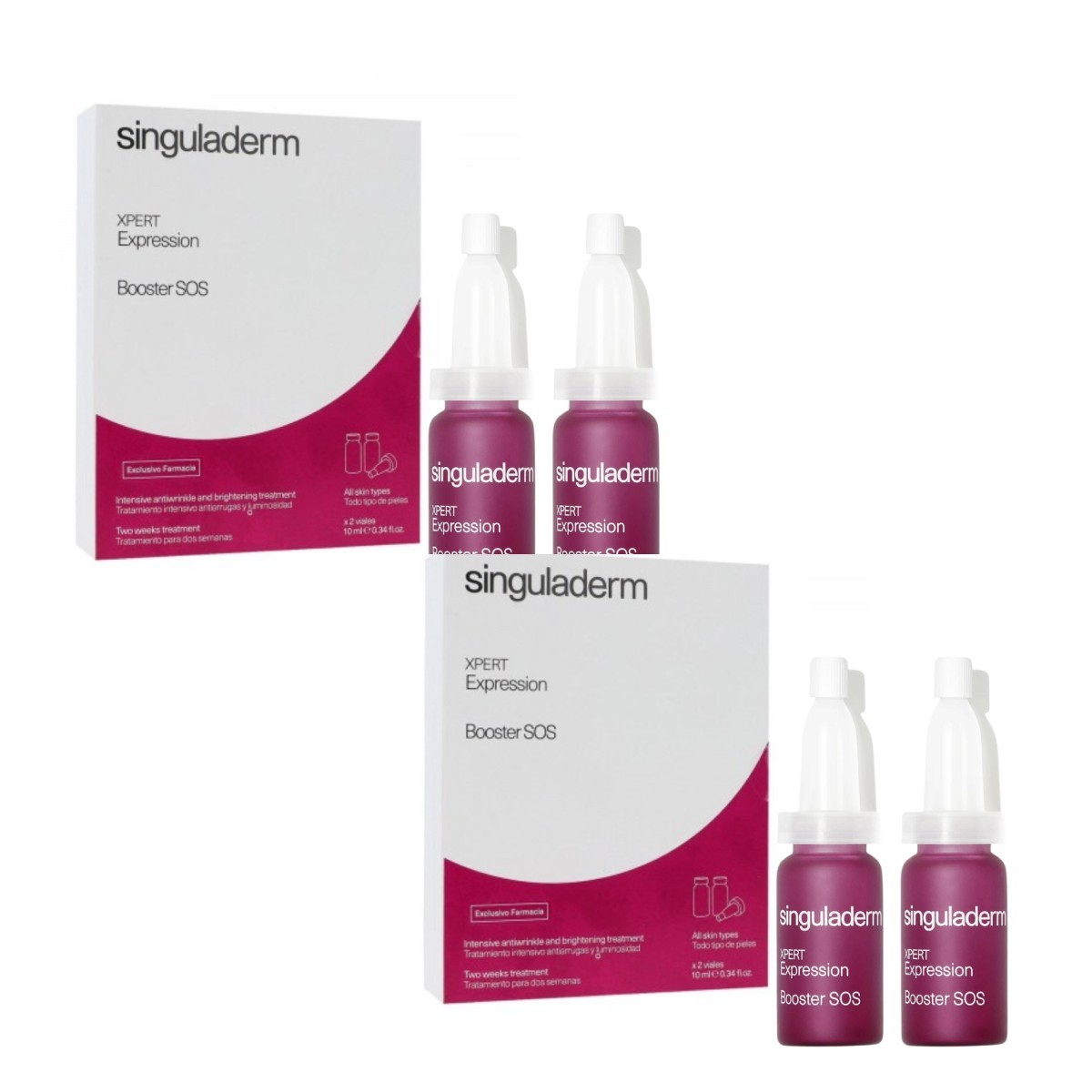 Singuladerm Xpert Expression Booster SOS, Oferta Duplo 2x 2 viales