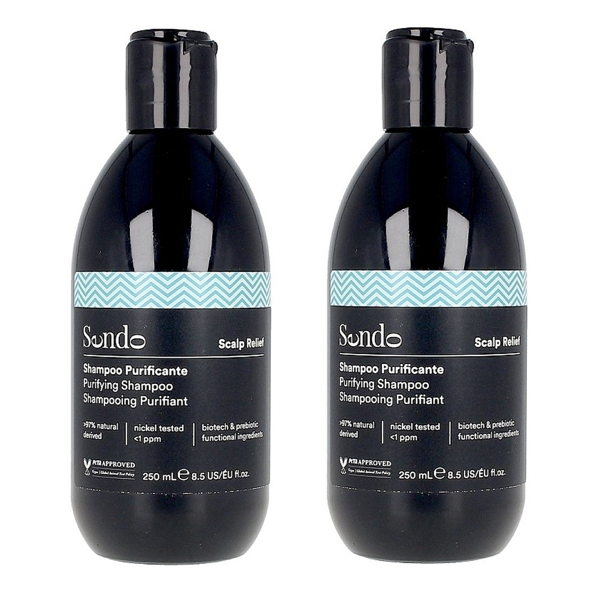 Sendo Champô Purificante para Alívio do Couro Cabeludo, Oferta Duplo 2x 250 ml
