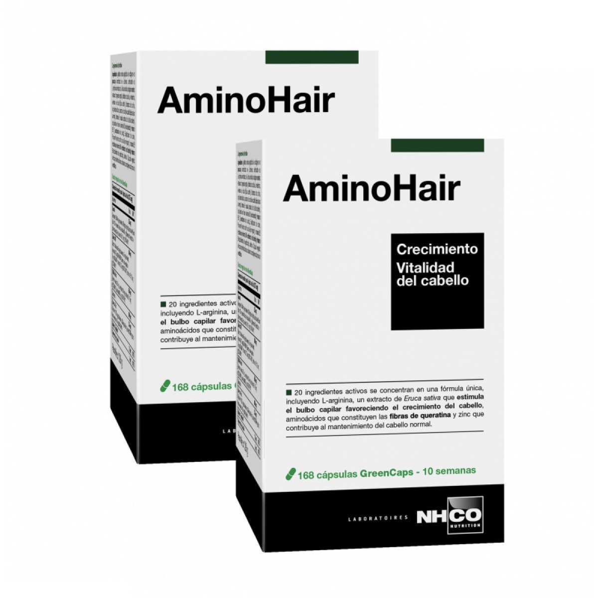 NHCO AminoHair vitalidade cabelo, Oferta Duplo 2x 168 cápsulas