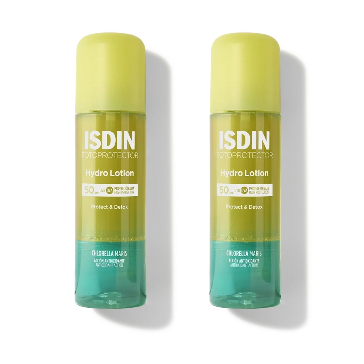 Fotoprotector Isdin Hydro Lotion SPF50 Protect & Detox, Oferta Duplo 2x 200ml.