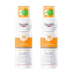 Eucerin Sun SPF30 Spray Transparente Toque Seco, Oferta Duplo 2x 200 ml
