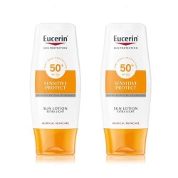 Eucerin Sun Loção Extra Leve SPF50, Oferta Duplo 2x 150ml.