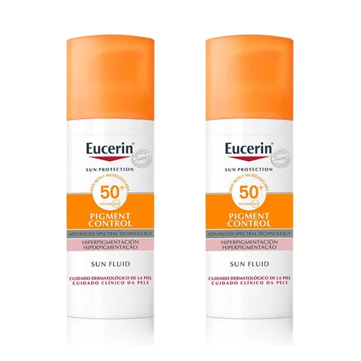 Eucerin Sun Fluid Pigment Control SPF50+, Oferta Duplo 2x 50ml.