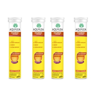 Aquilea Magnésio + Potássio Laranja XL, 56 comprimidos efervescentes