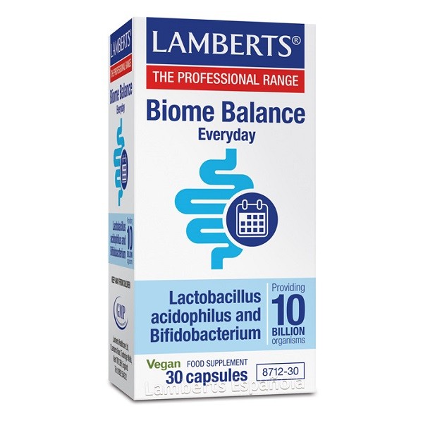 LAMBERTS Saccharomyces Boulardii, 30 cápsulas.