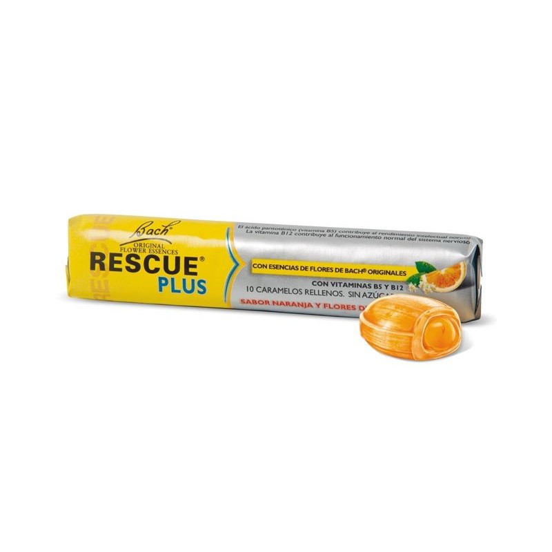 Balas Bach Rescue Plus, 10 doces.