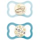 MAM Supreme Night Blue Chupeta Simétrica de Silicone +6M, 2 unidades