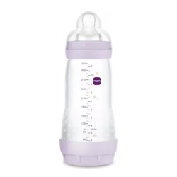 MAM Biberón Anti-Colic MATT - Rosa +4M, 320 ml
