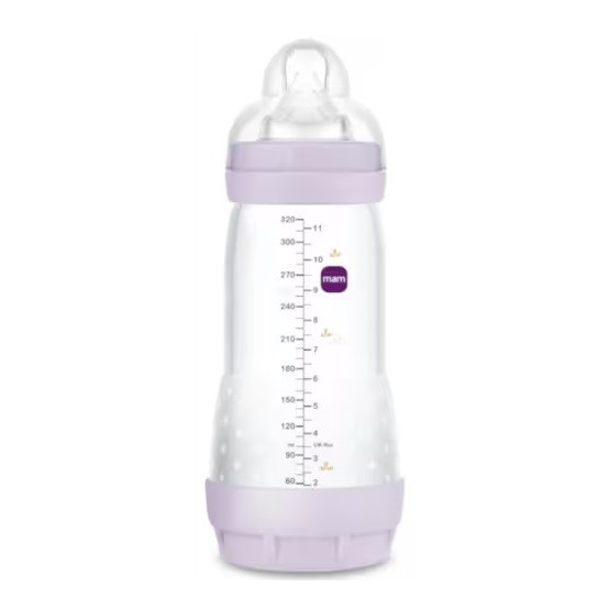 MAM Biberón Anti-Colic MATT - Rosa +4M, 320 ml