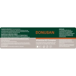Bonusan Vitamina K2 100mcg plus, 60 comprimidos