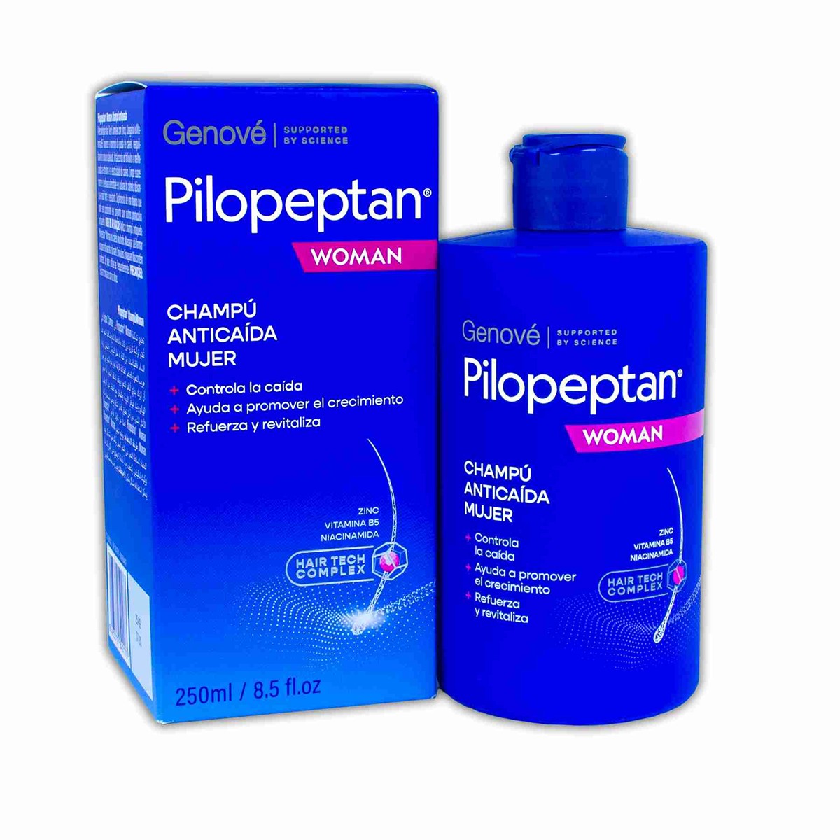 Pilopeptan Mulher Anti-Queda de Cabelo Shampoo, 250ml.