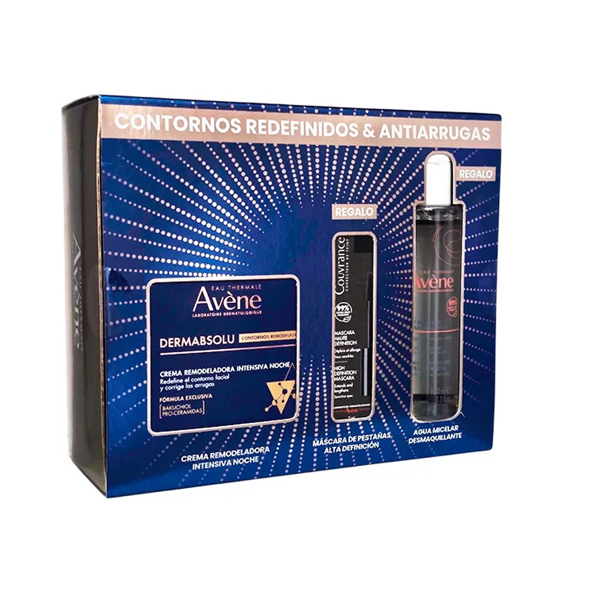 Avene Dermabsolu crema de noche, 40ml + REGALO Avene agua micelar 100ml + máscara pestañas