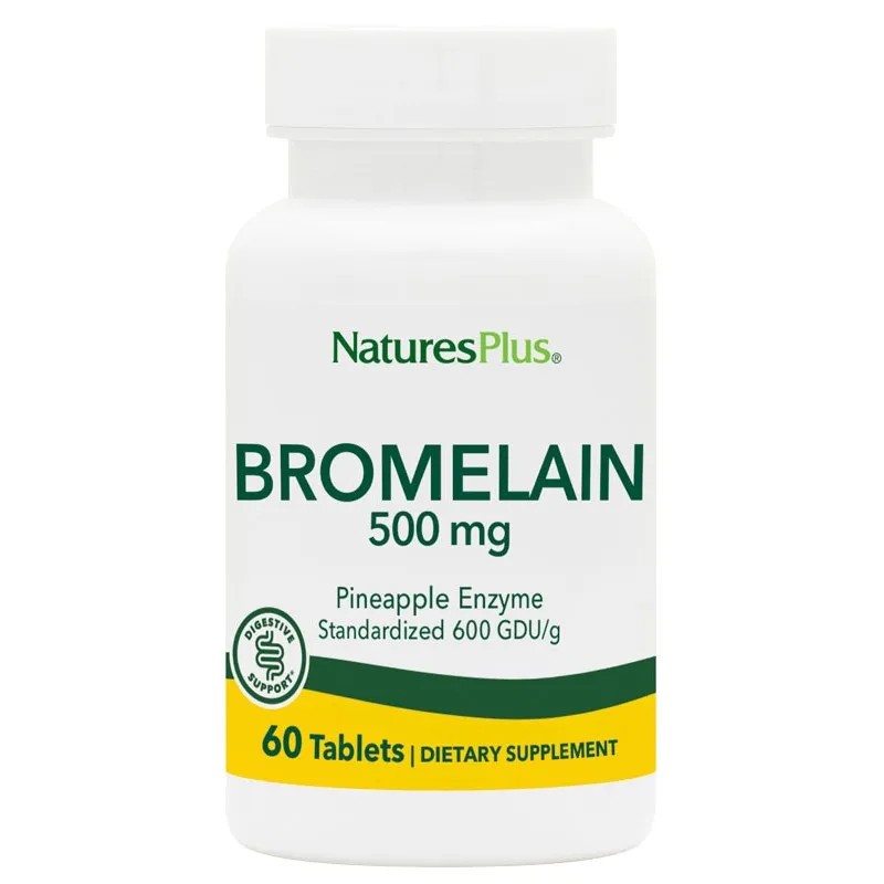 Natures Plus Bromelina 500mg, 60 comprimidos.