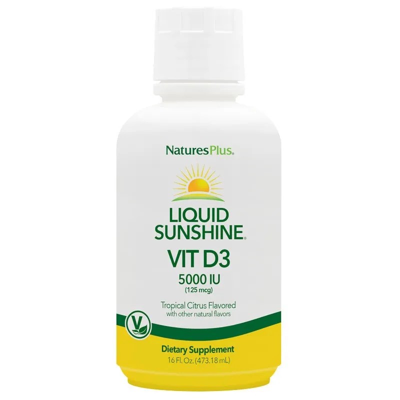 Natures Plus Vitamina D3 Líquido Sunshine, 473,18ml.