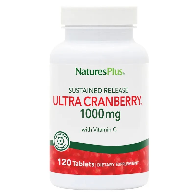 Natures Plus Ultra Cranberry, 60 comprimidos.