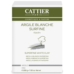 Argila Branca Superfina Cattier, 200g.