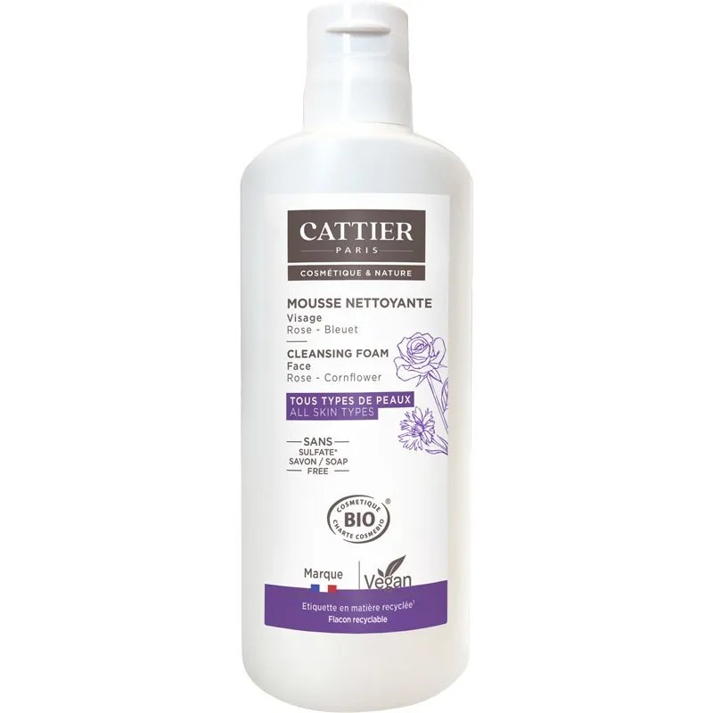 Espuma de Limpeza Facial Cattier, 150ml.