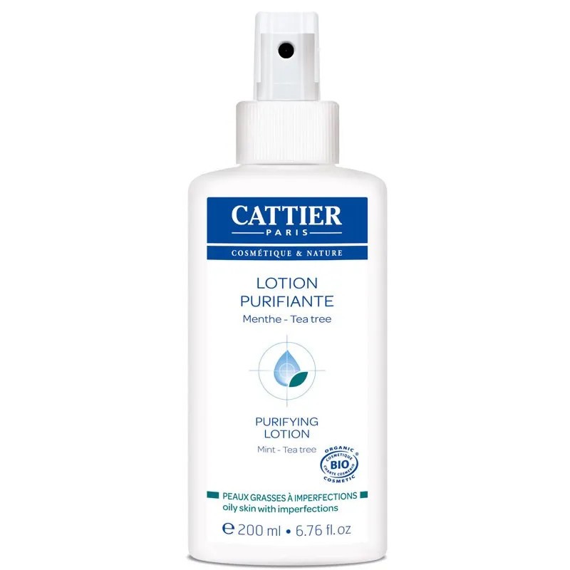 Loção Purificante Cattier com Tea Tree, 200 ml.