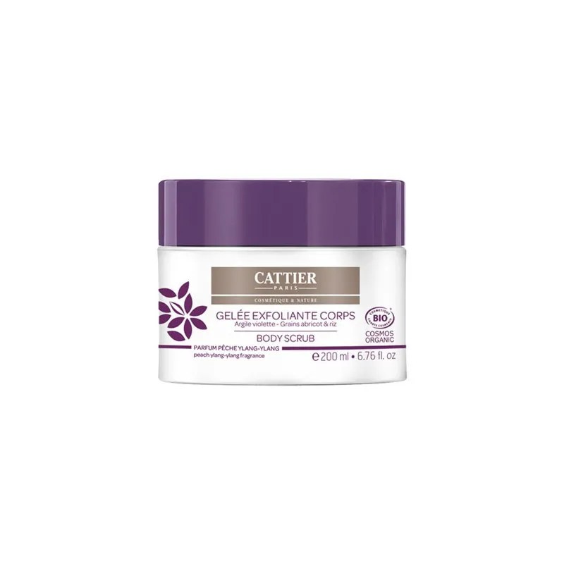 Cattier Purple Clay Body Scrub Gel - 200 ml