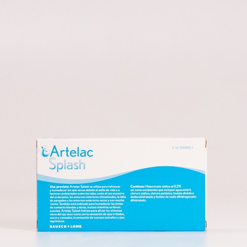 Colírio Seco Artelac Splash, 30 x 0,5ml.