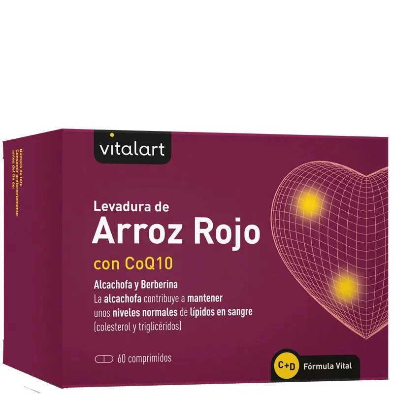 Vitalart Red Rice CoQ10, 60 comprimidos