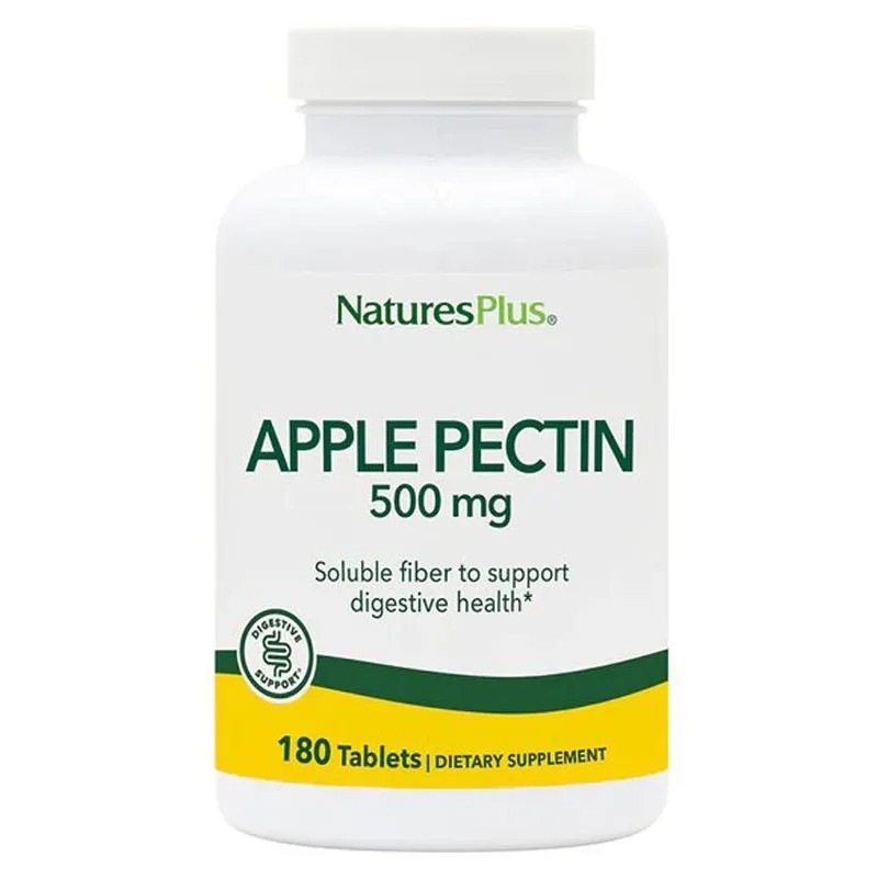 Natures Plus Manzana Pectina 500 mg, 180 Colher de sopa.