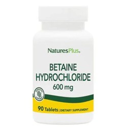 Natures Plus Betaína HCL 600 mg, 90 Comp.