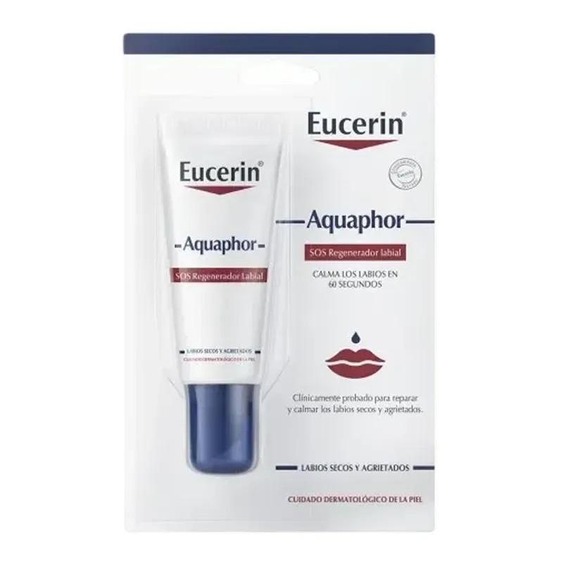 Eucerin Aquaphor SOS Regenerador Labial, 10ml.