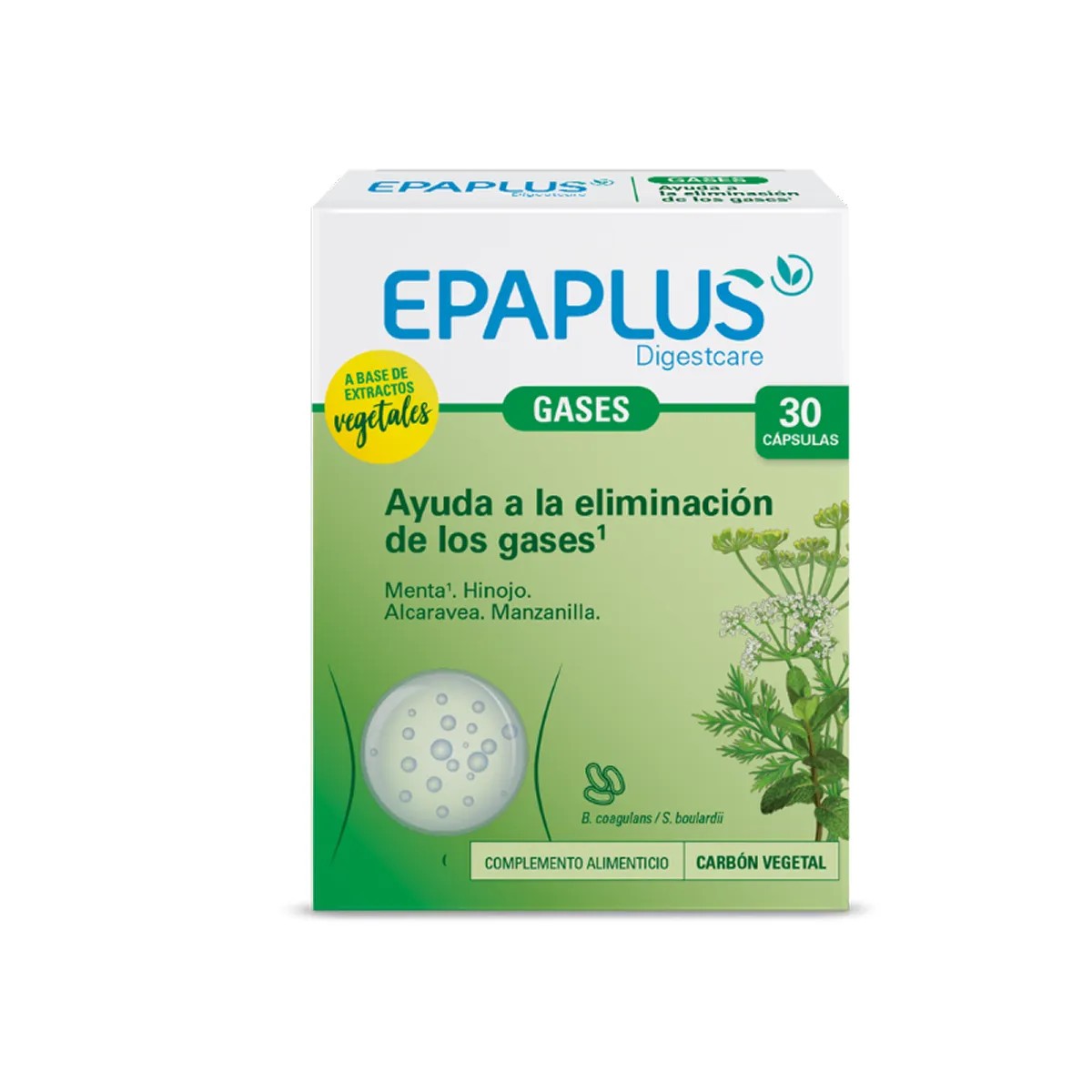 Epaplus Digestcare Gases, 30 comprimidos