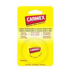 Frasco de Bálsamo Hidratante Dental Carmex Classic, 7,5g.