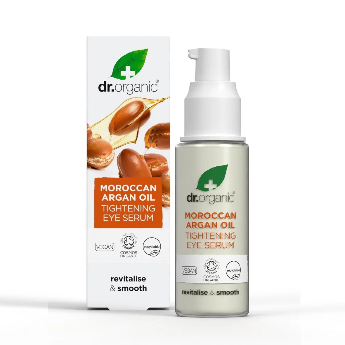 Dr Organic Instant sérum de contorno dos olhos refirmante. Argán, 30ml.