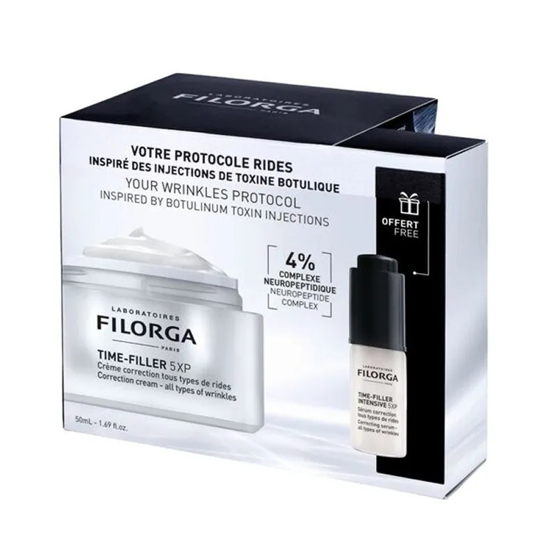 Filorga Time-Filler 5 XP crema, 50 ml + Presente Time-Filler Intense 5XP serum, 5 ml