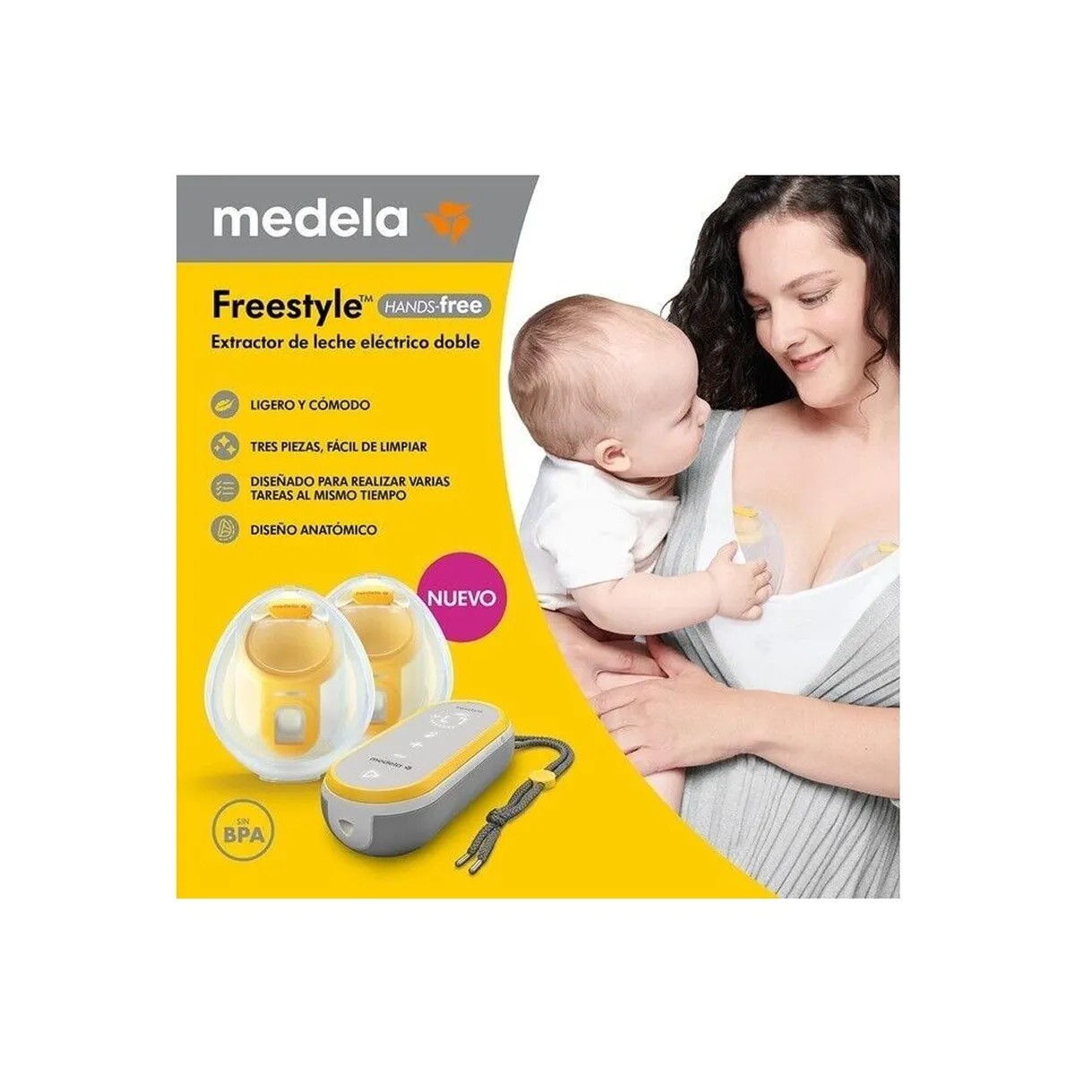 DUPLICADO Medela Freestyle Sacaleches Eléctrico Doble