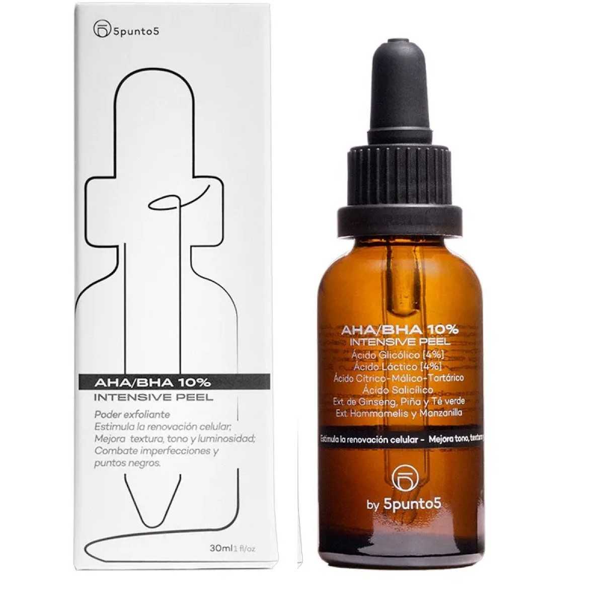 5punto5 AHA/BHA 10% Intensivo Pele, 30 ml