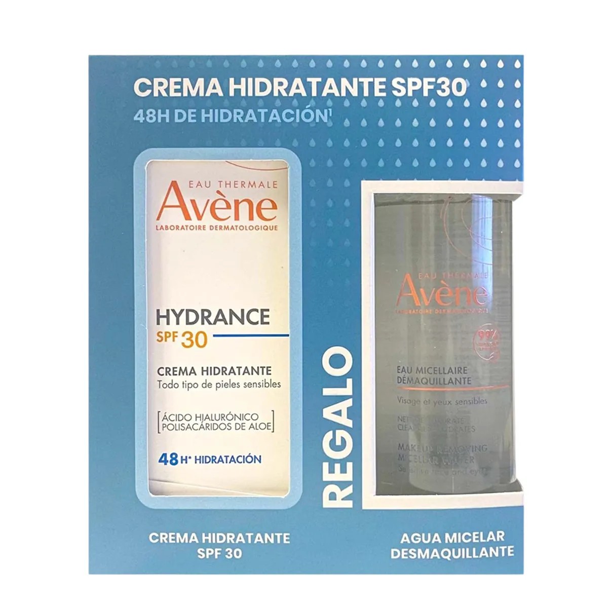Pack Avène Creme Hidratante SPF30, 40 ml + Presente Água Micelar Desmaquilhante