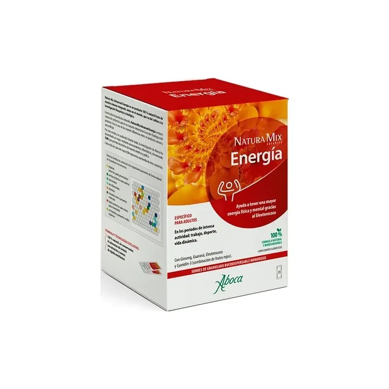Aboca Natura Mix Advanced Energy sachês orodispersíveis, 28 sachês
