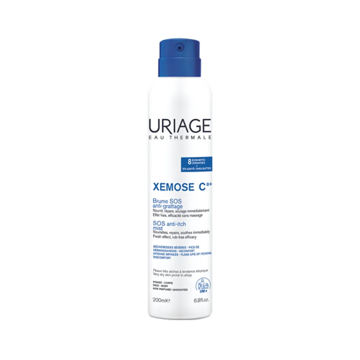 Uriage Xémose C8+ Bruma SOS Anti-comichão, 200 ml