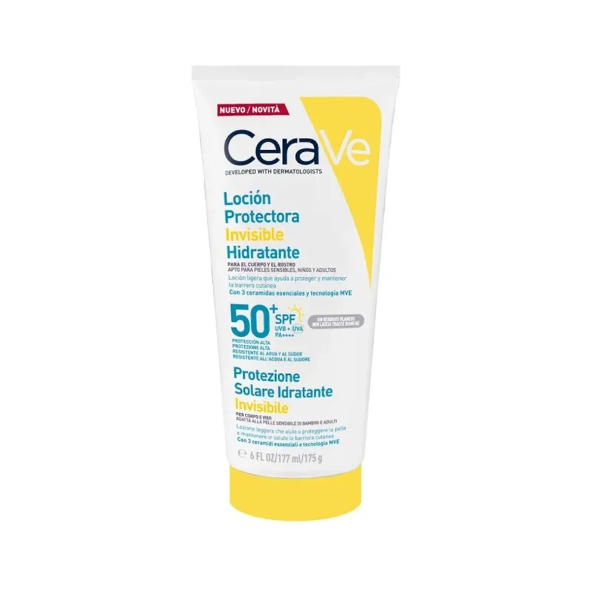 Cerave Hidratante Solar FPS50, 177 ml