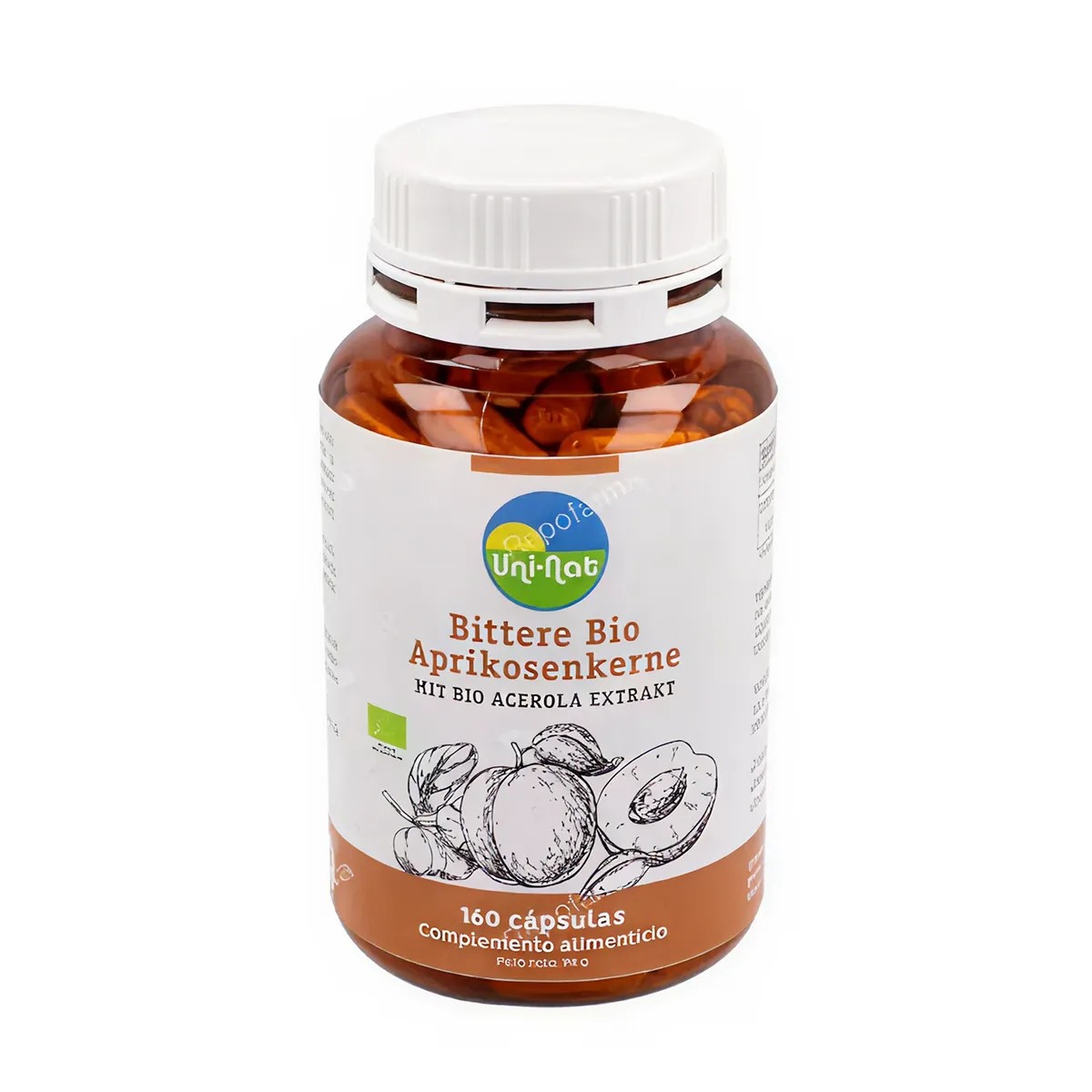 Ayursana Sementes de Damasco Fermentadas, 160 cápsulas