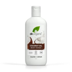 Dr Gel de banho com óleo de coco orgânico, 250ml.
