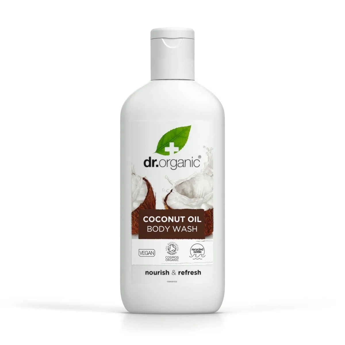 Dr Gel de banho com óleo de coco orgânico, 250ml.